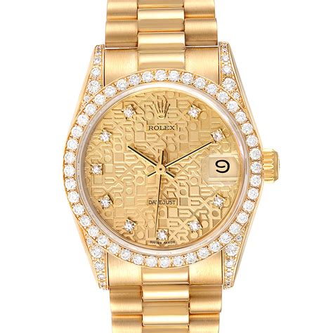 rolex midsize yellow gold president|Rolex president watch price.